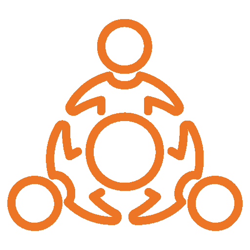An orange square on a white background featuring Fann Contracting.